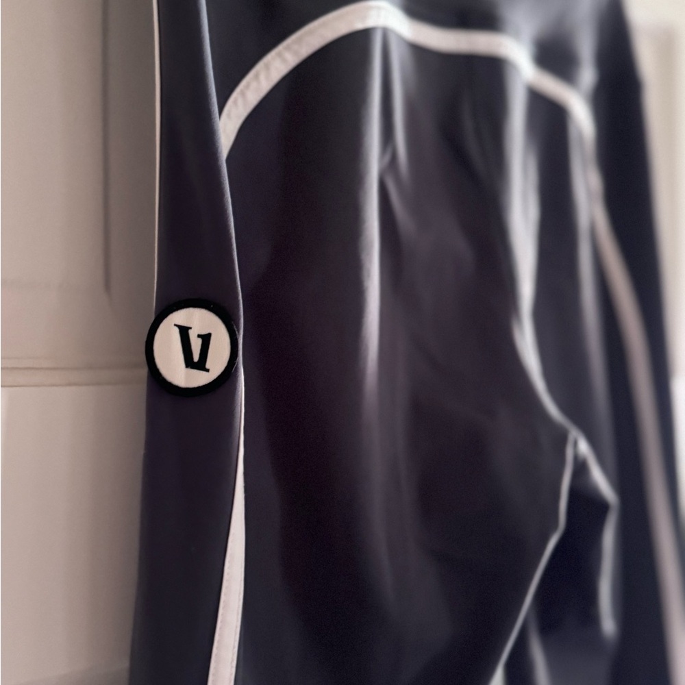 Vuori Black Track Joggers with White Trim